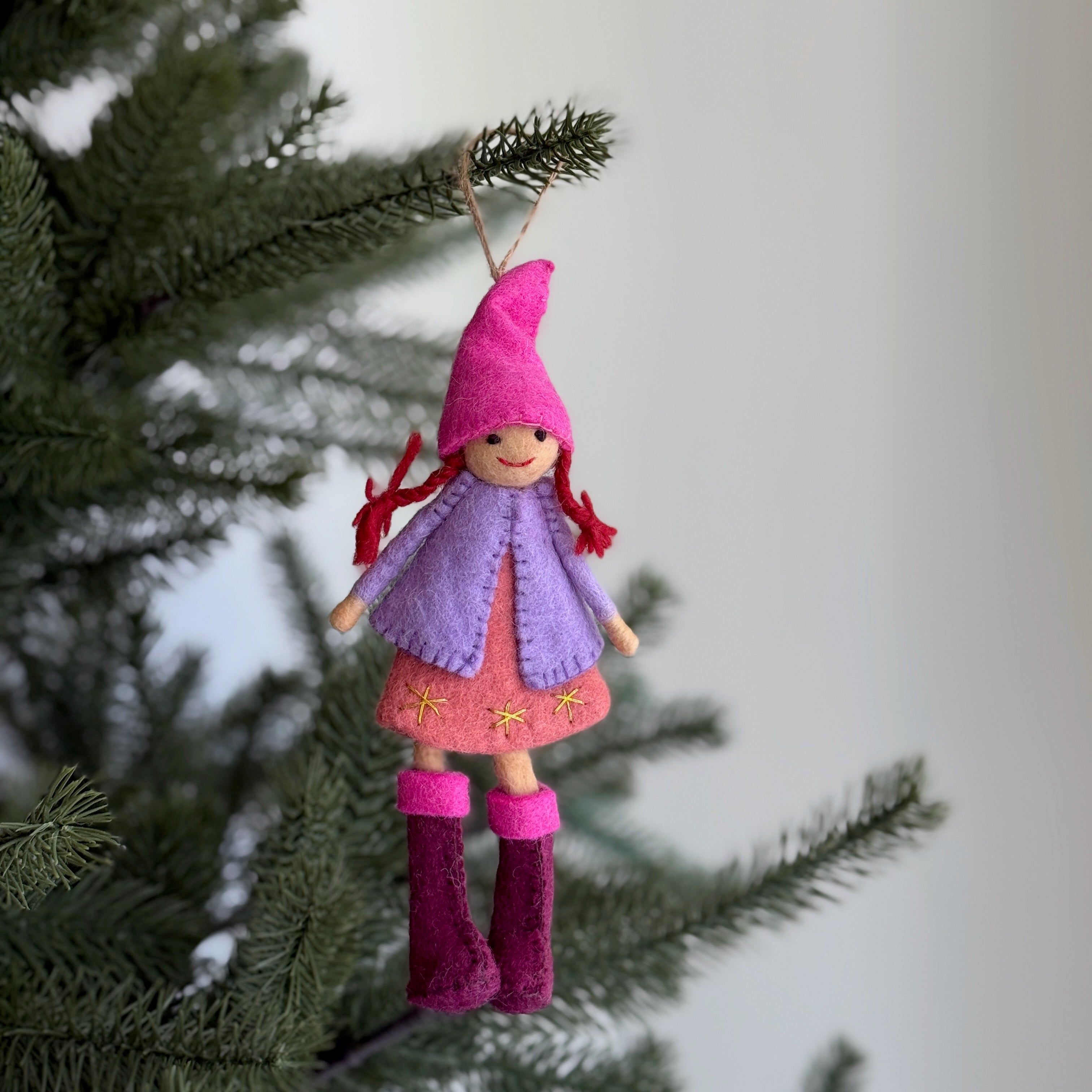 Felt Nordic Girl Ornament