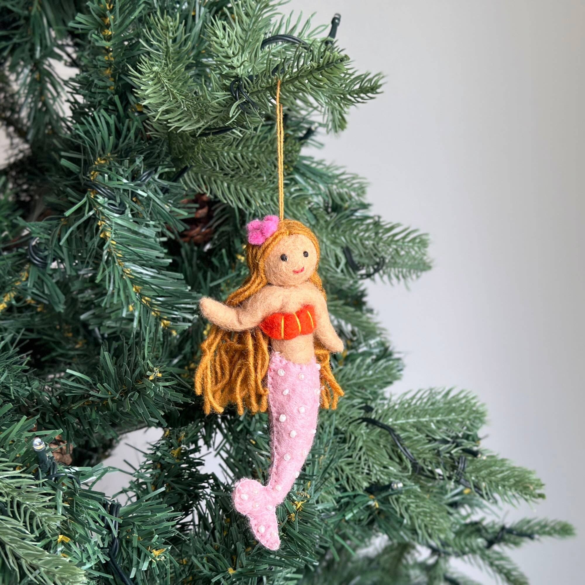 Felt Ornament - Blonde Mermaid