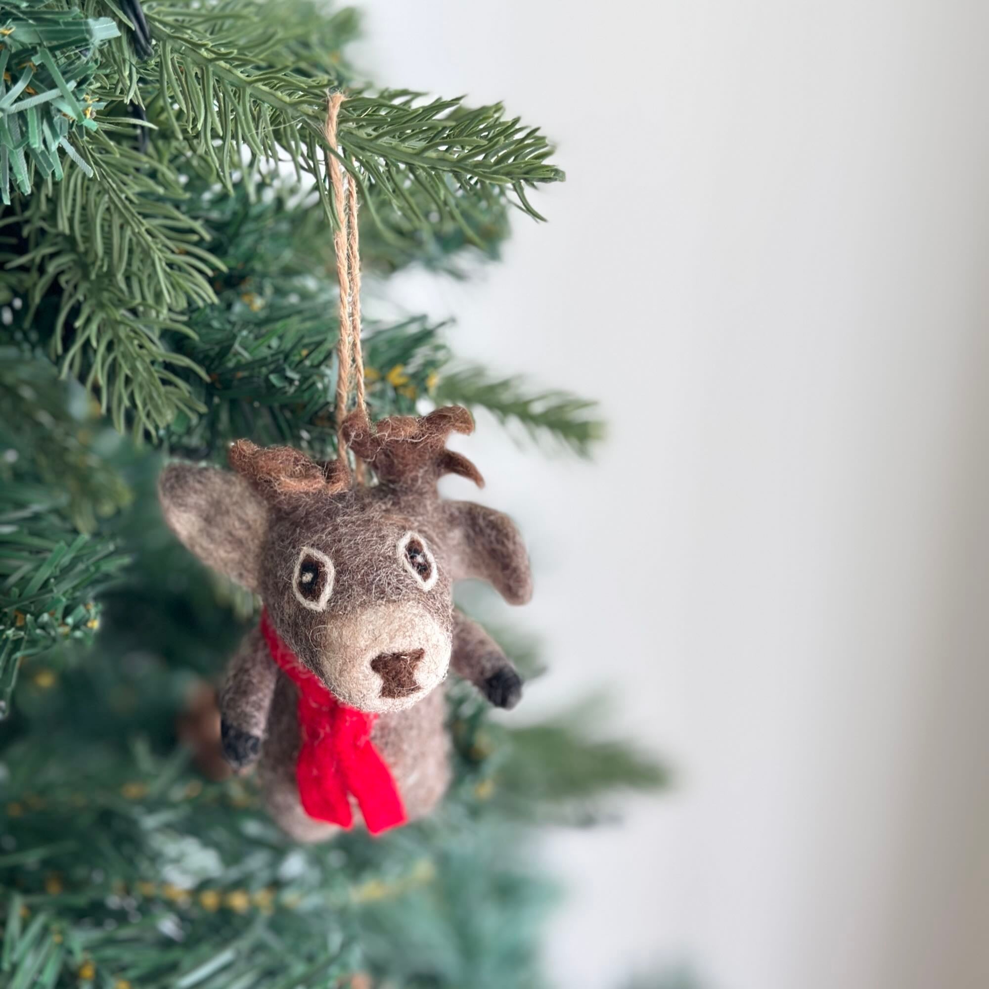 Felt Ornament - Cute Christmas Reindeer