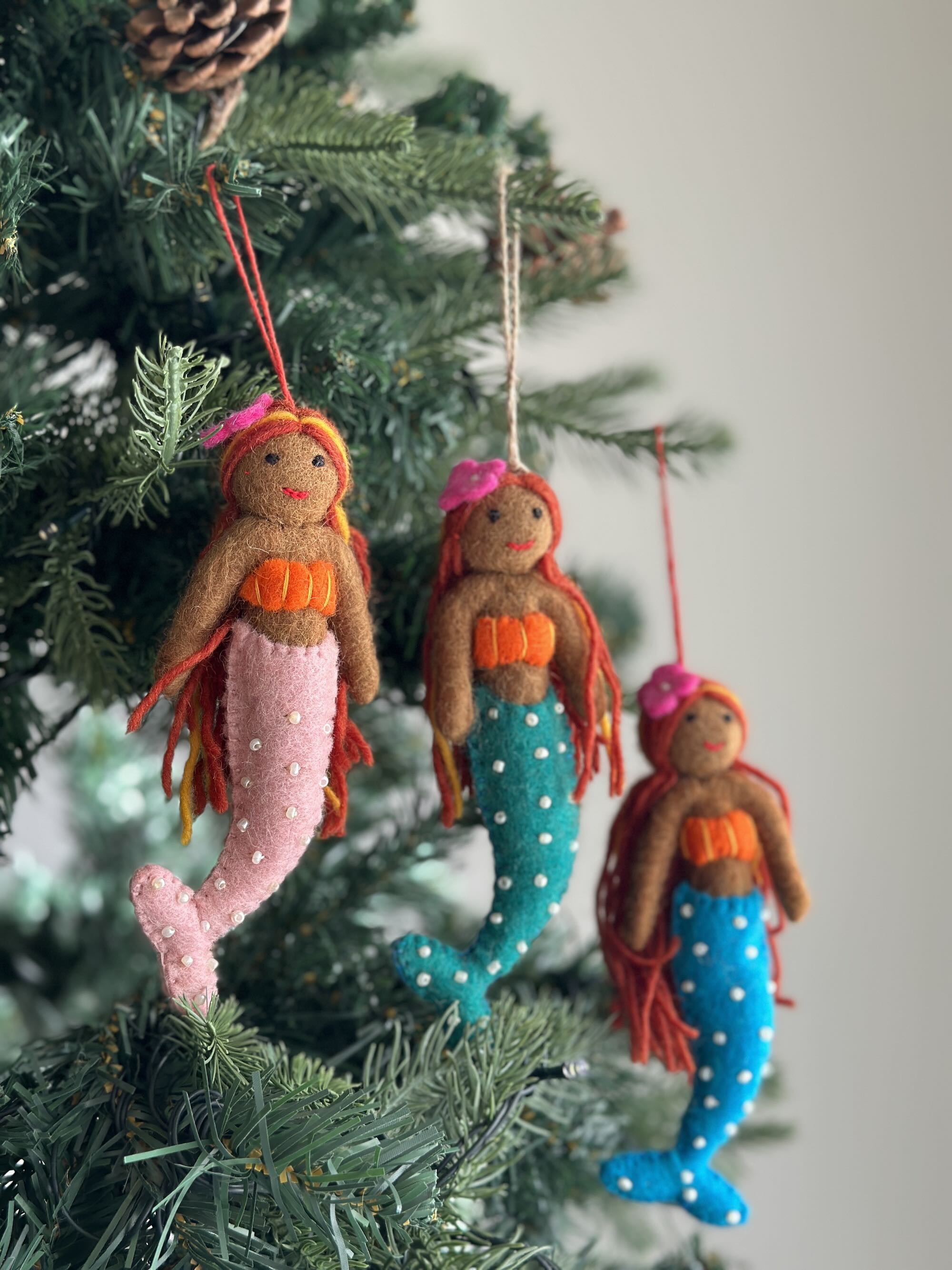 Felt Ornament - Tropical Mermaid