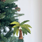 Felt Palm Tree With Coconut Ornament