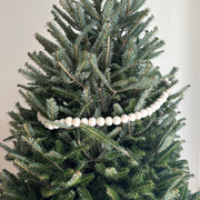 Felt White Pompom Ball Garland
