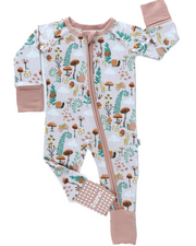 Bamboo Zipp Jammies - Fern  🌿