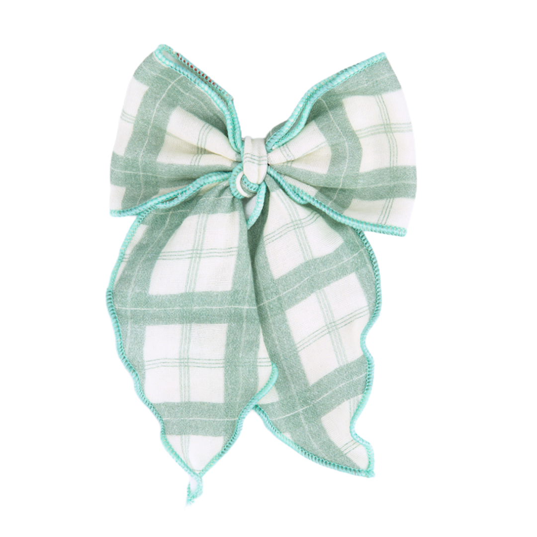 Fable Bow | Mid Size | Fern Plaid