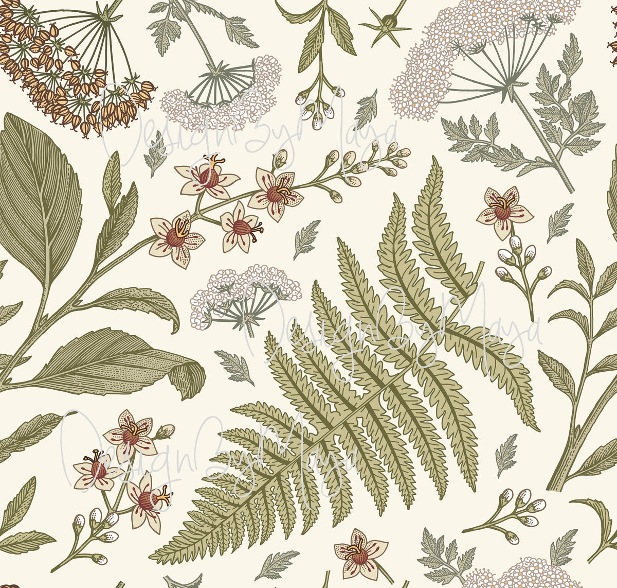 Boho Flowers Wallpaper - Nursery Wall Decor Wallpapers