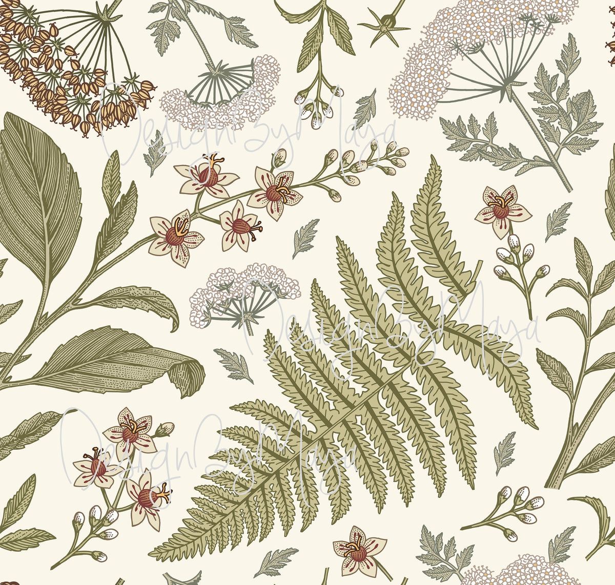 Farm Wallpaper Baby Animals And Foliage - Nursery Wall Decor Wallpapers