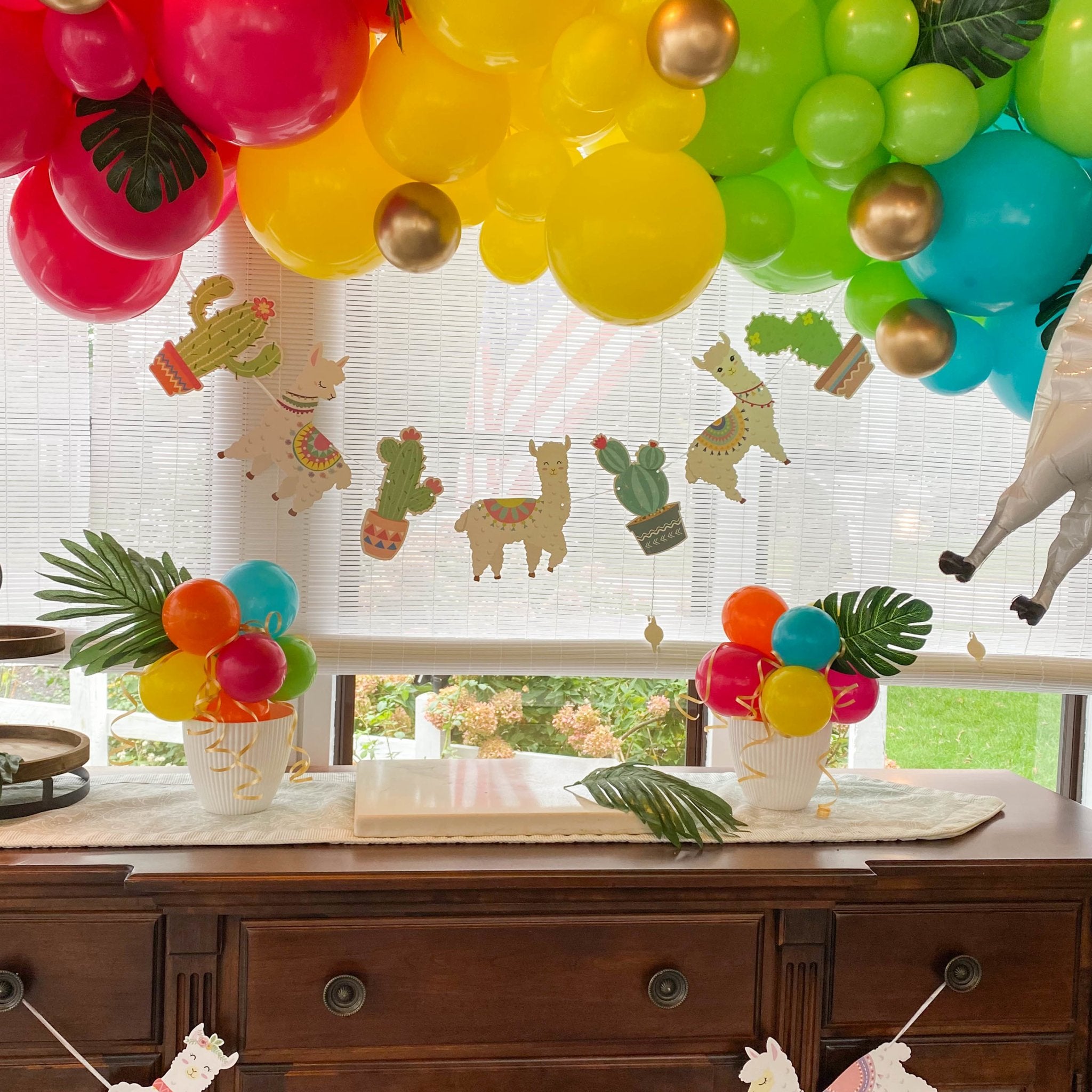 Neon Tropical Fiesta Balloon Garland Kit