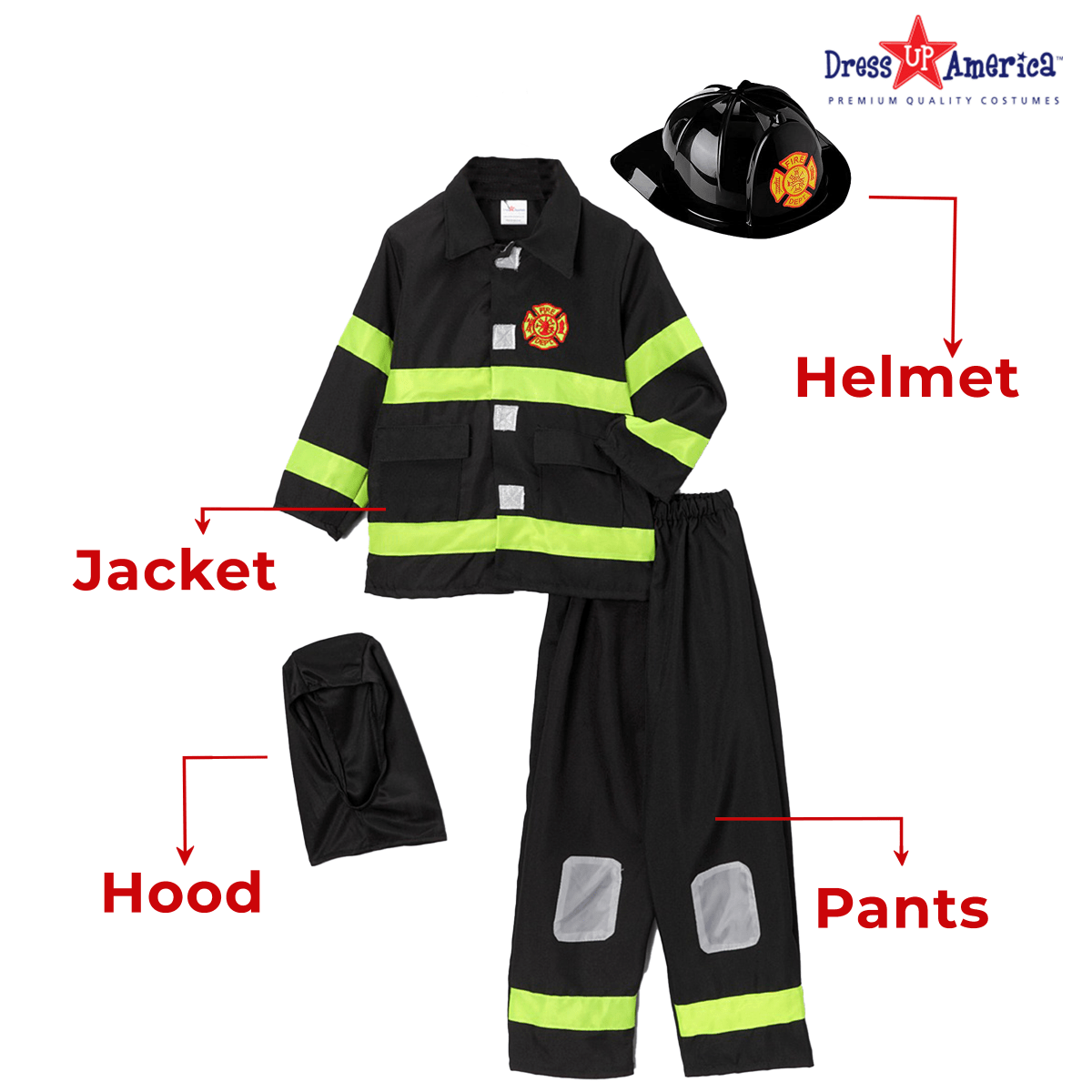 Fire Fighter Costume - Kids