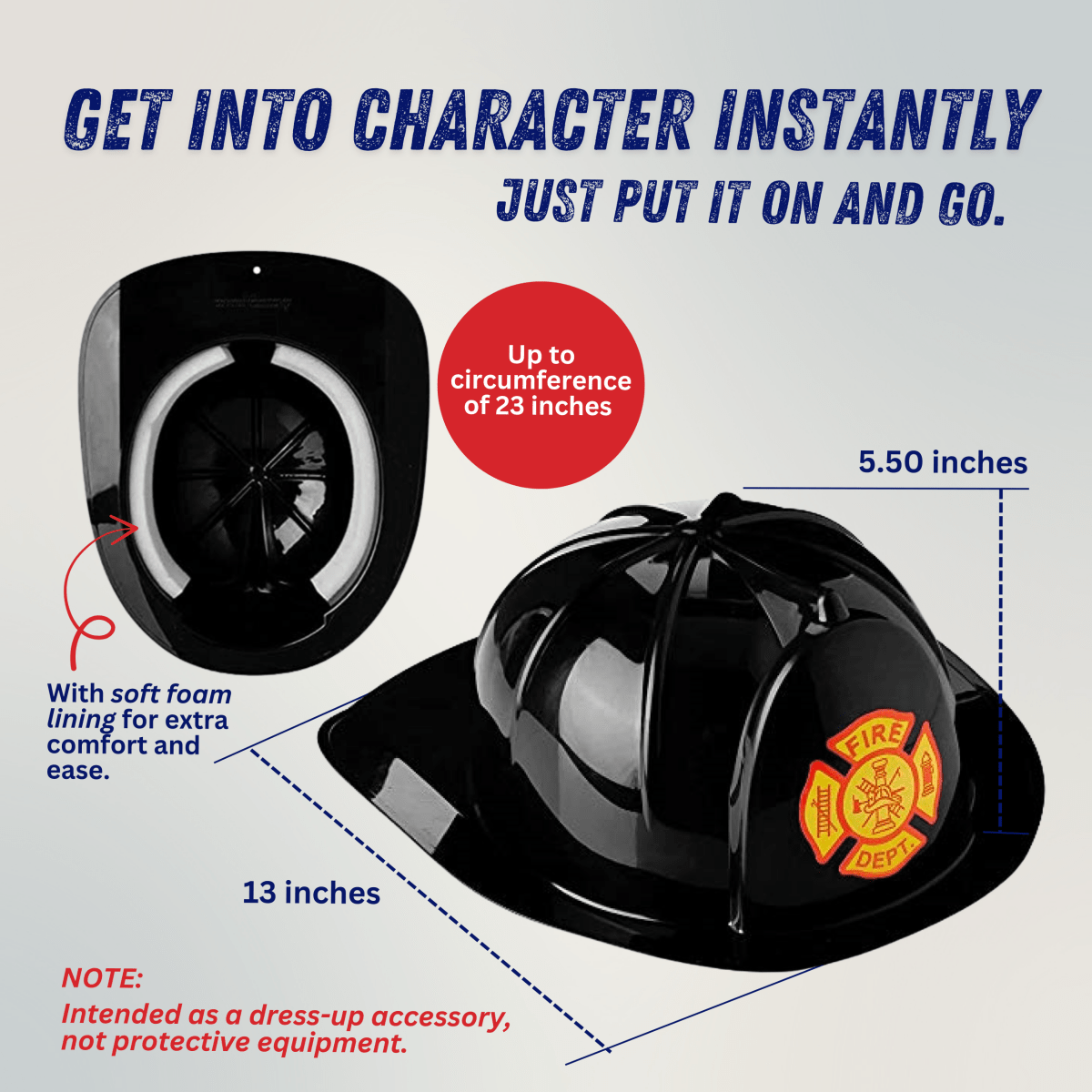 Fireman's Helmet - Adults