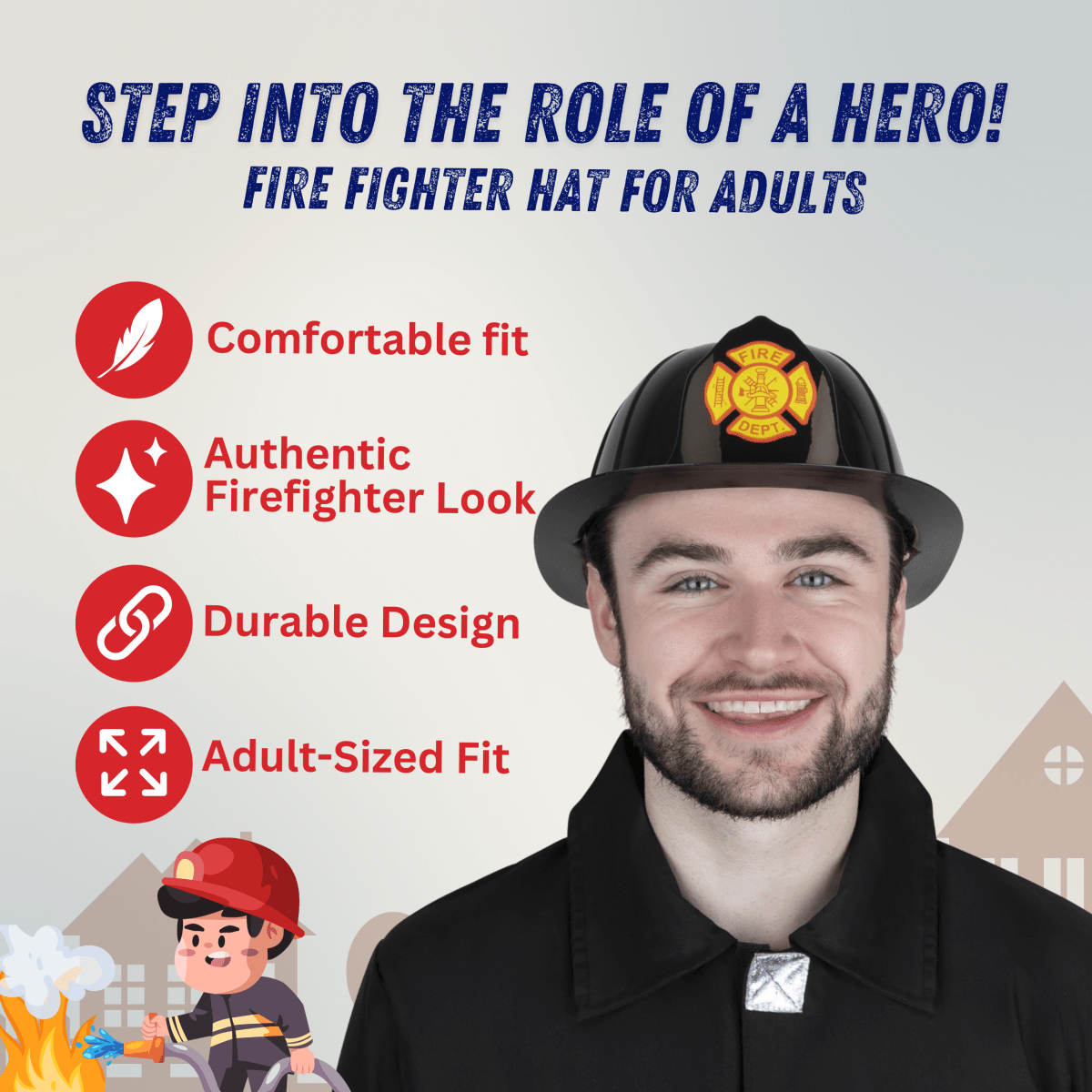 Fireman's Helmet - Adults