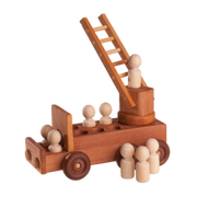 Wooden Fire Truck Toy