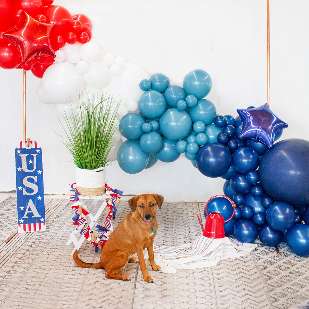 Patriotic Star Balloon – 19" Red, White & Blue