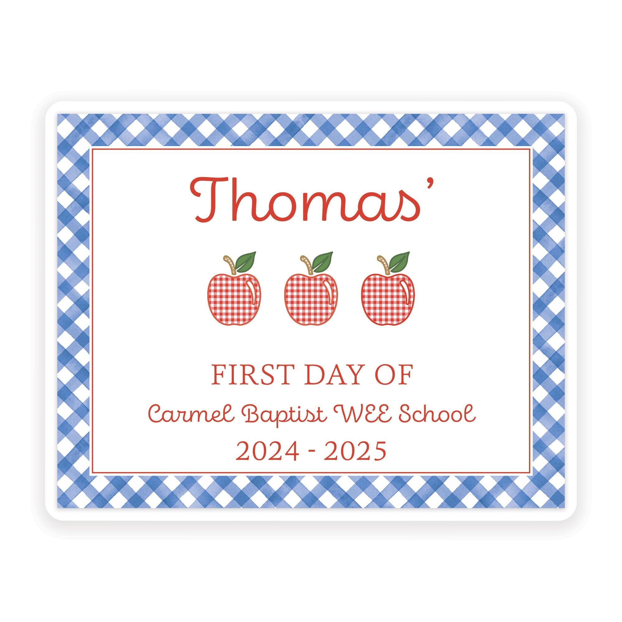 Apples Back To School Sign - Quisk Ship