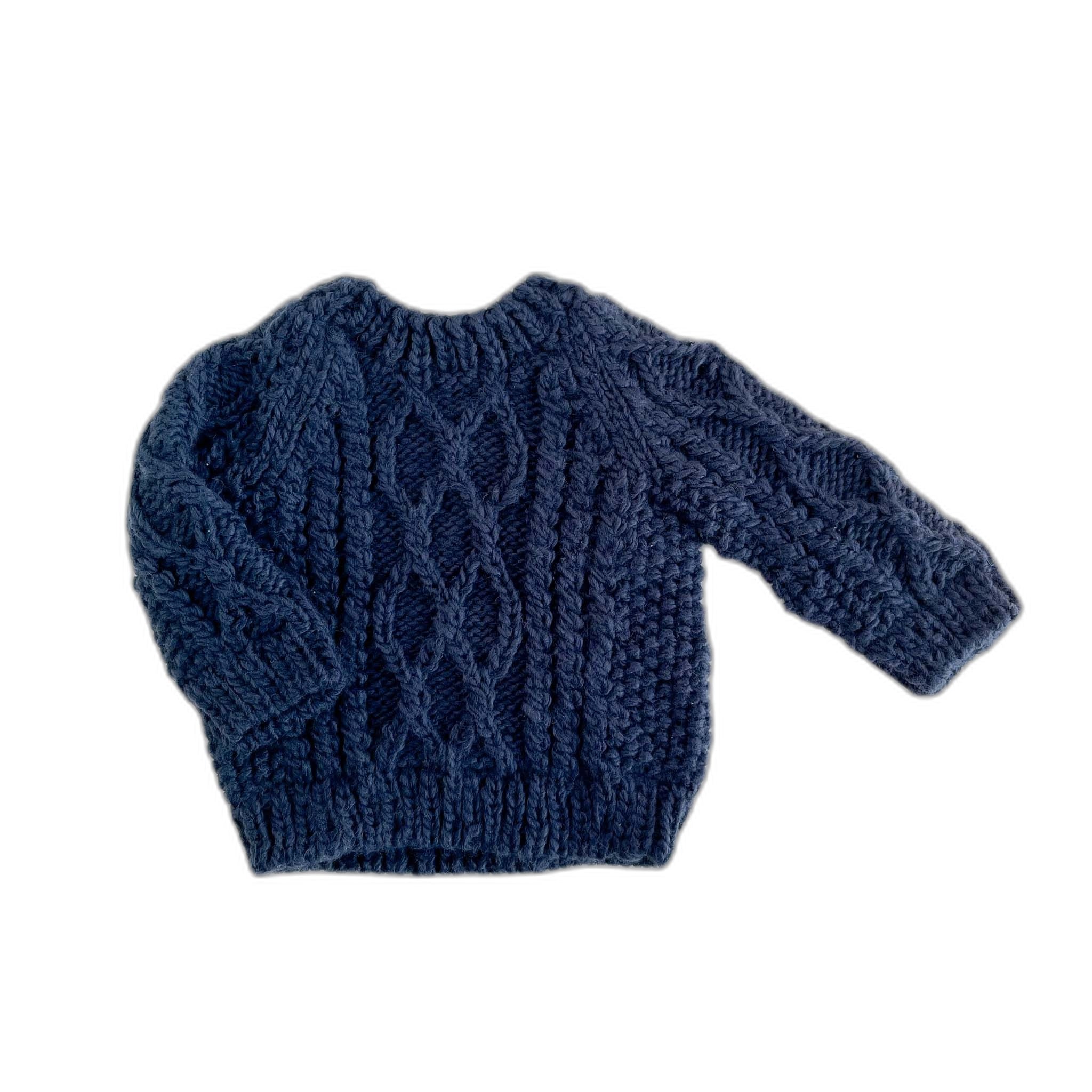 Fisherman Sweater, Navy