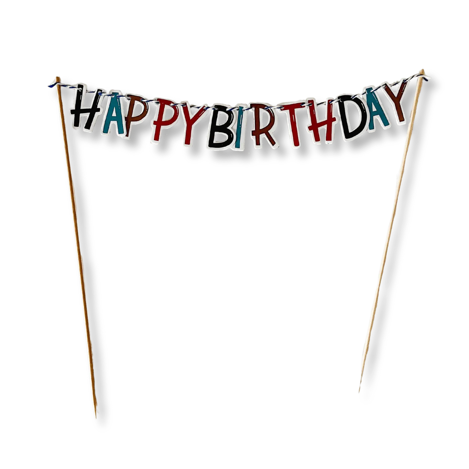 Fishing Happy Birthday Cake Banner