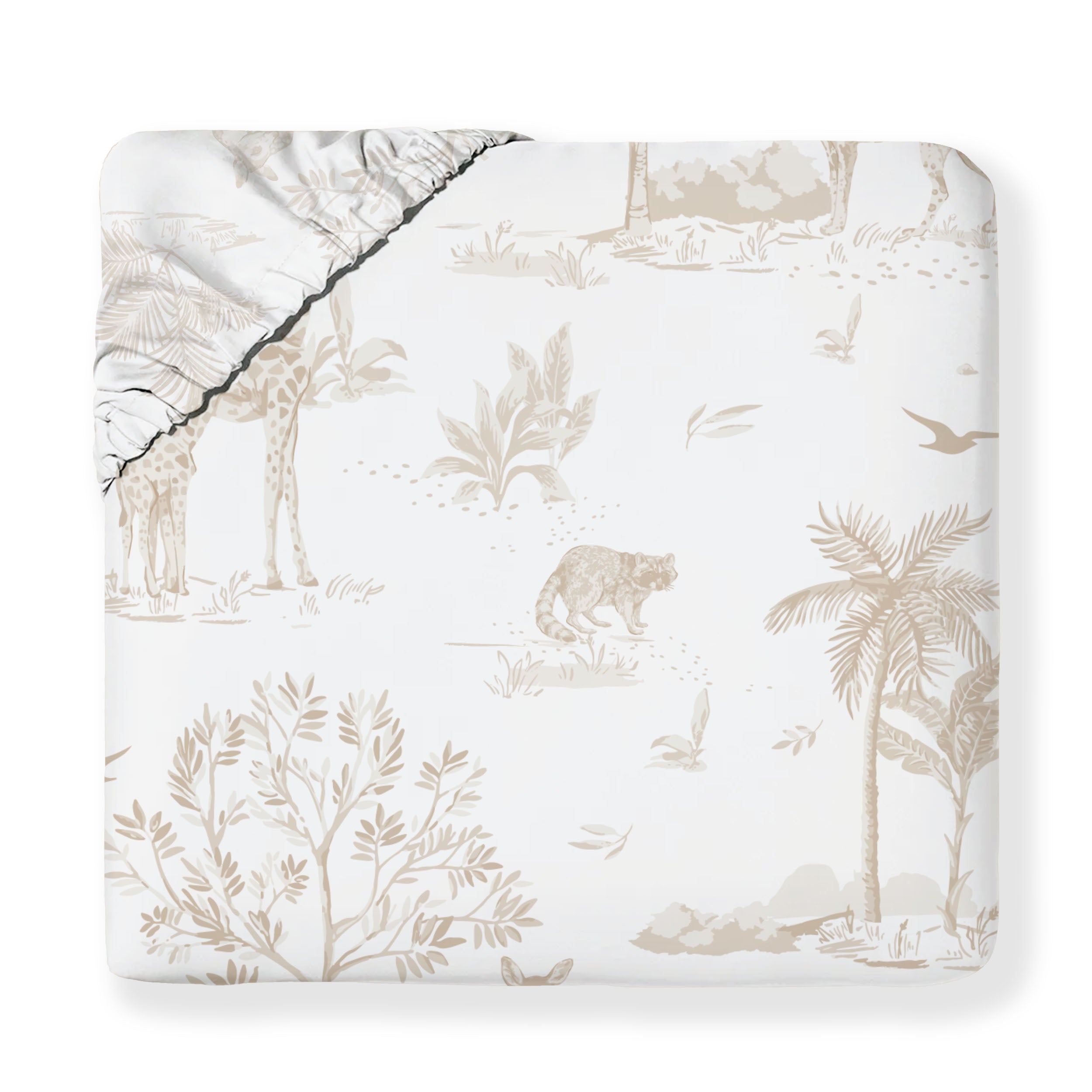 Organic Kids Fitted Sheet - Safari