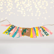 Flamingo Ribbon Banner, Pineapple High Chair Banner, Palm Tree Party Decor