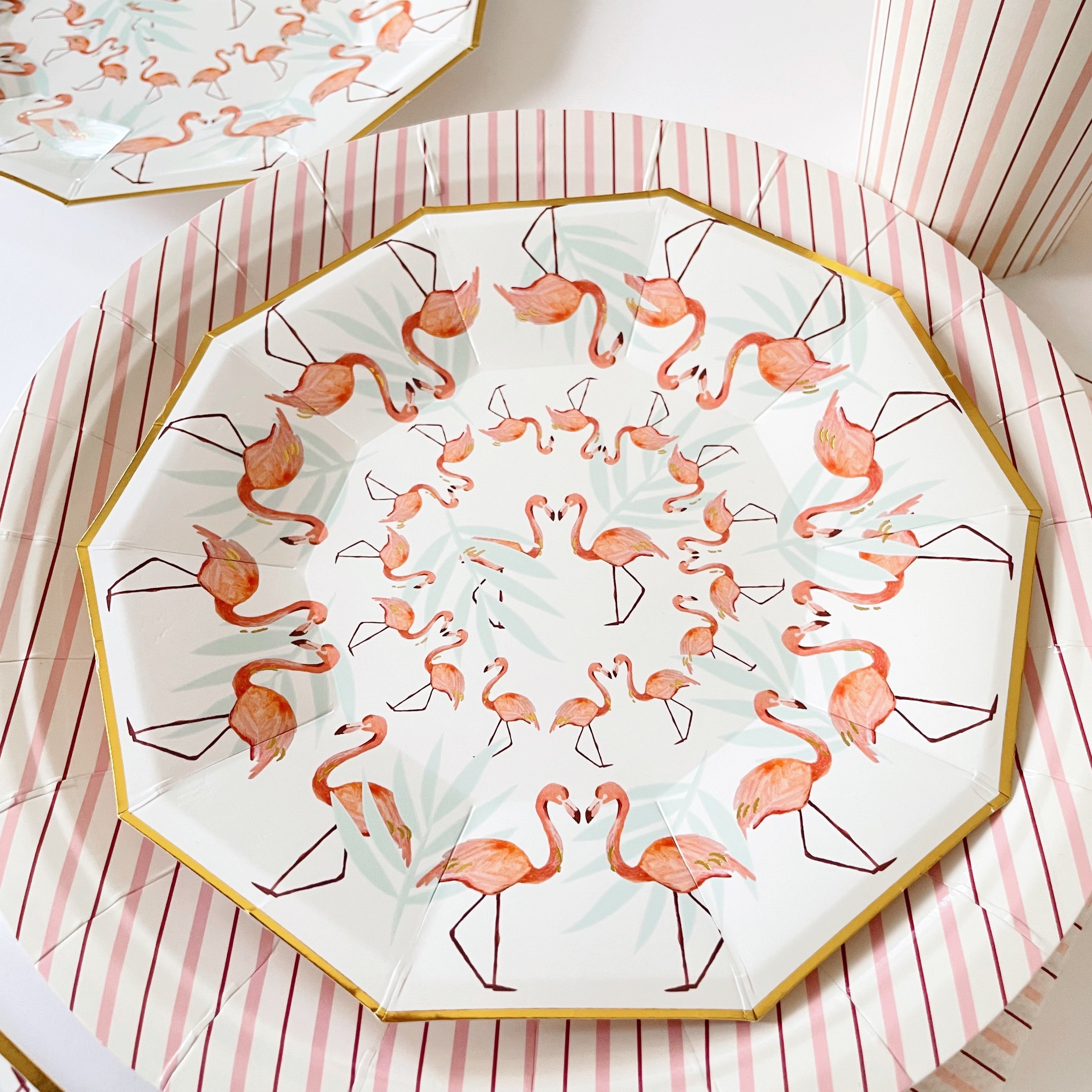 Flamingo Small Plates (set Of 8)