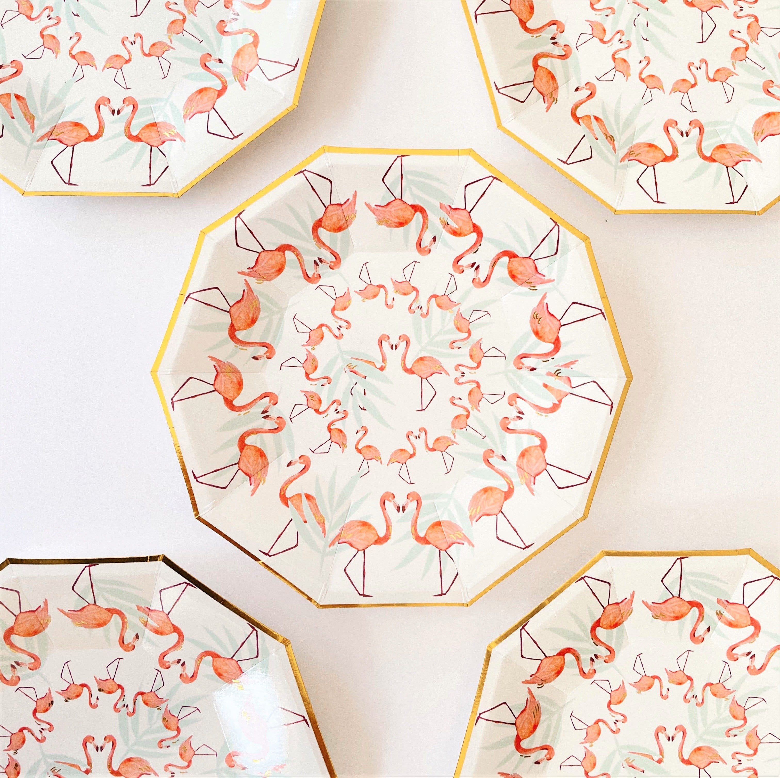 Flamingo Small Plates (set Of 8)