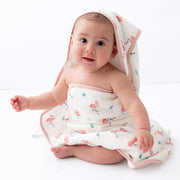 Flamingo Hooded Towel Set