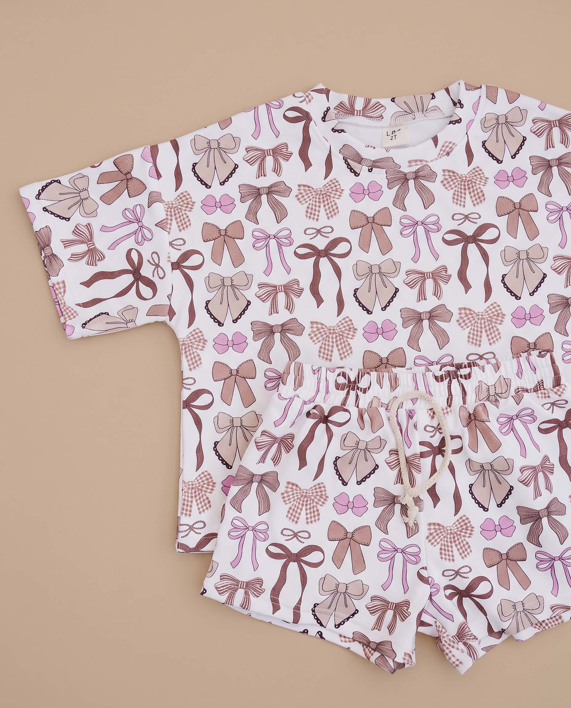 Shorts Set | Mocha Bows