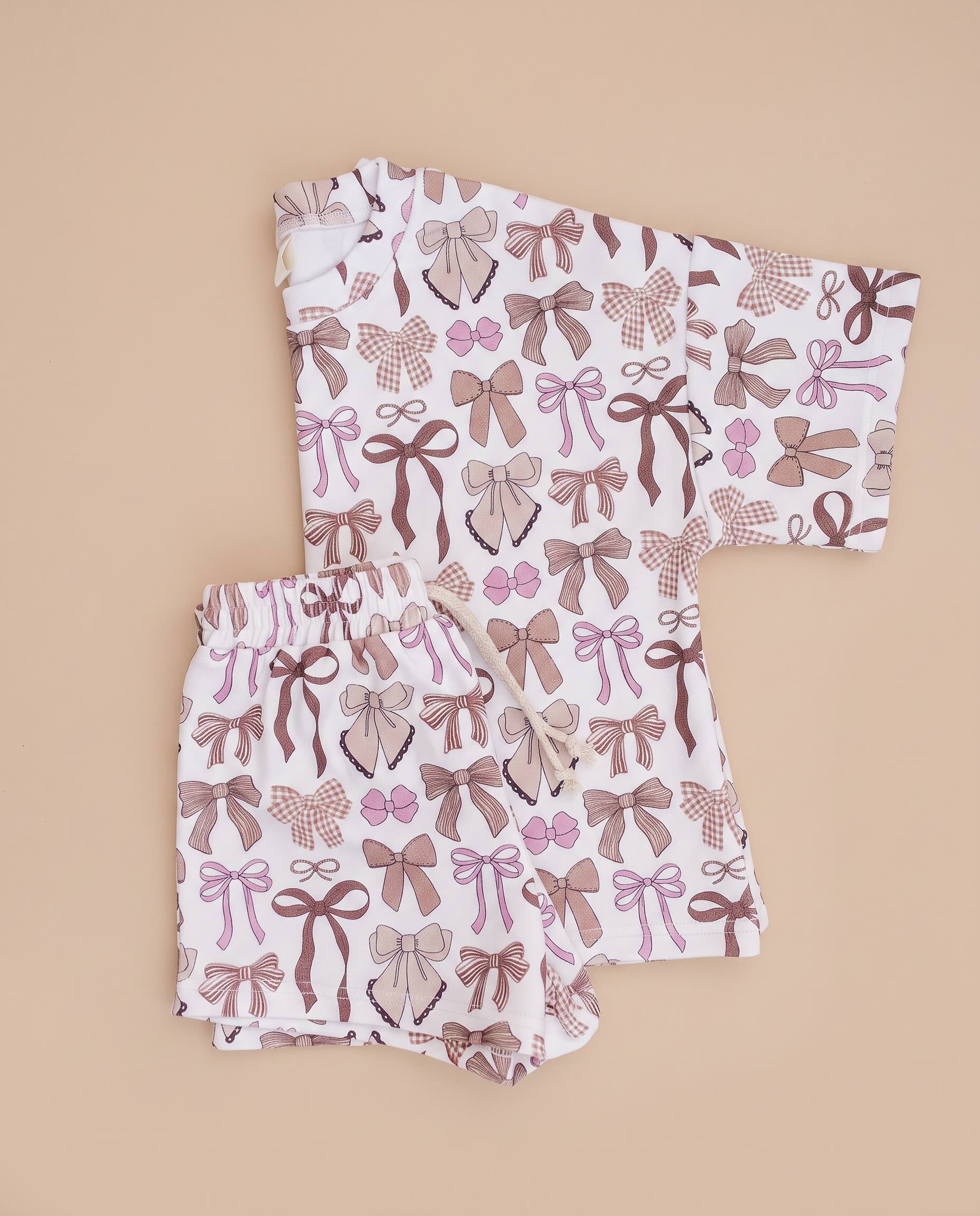 Shorts Set | Mocha Bows