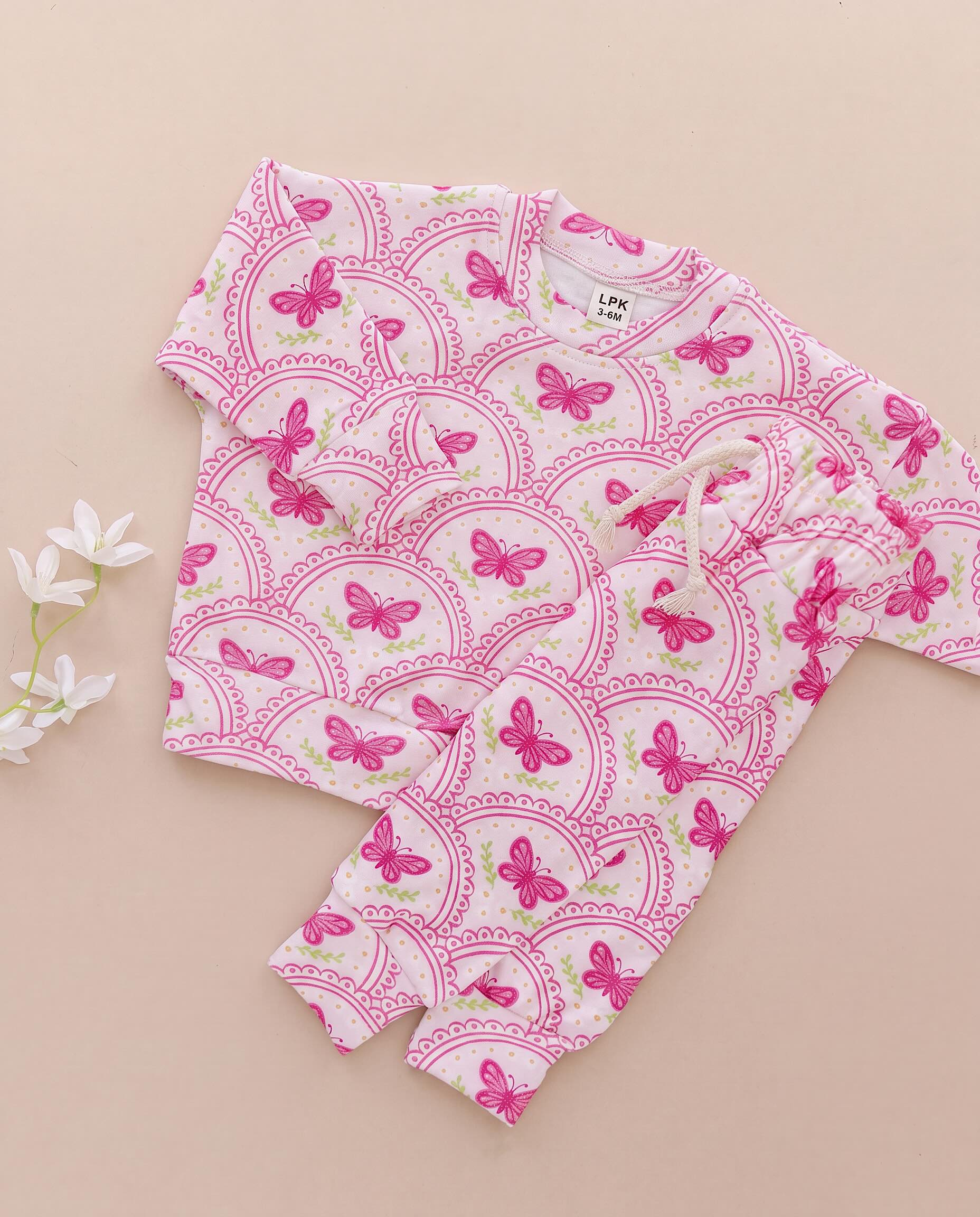 Jogger Set | Pink Butterfly
