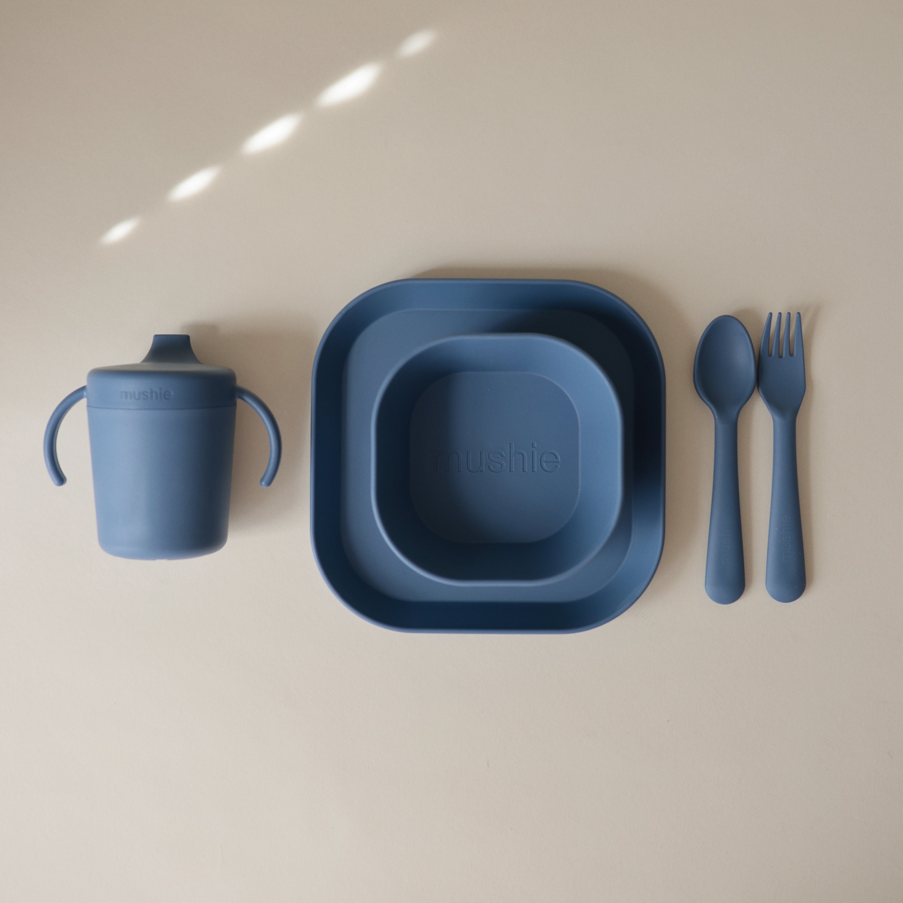 Square Dinnerware Plates, Set Of 2