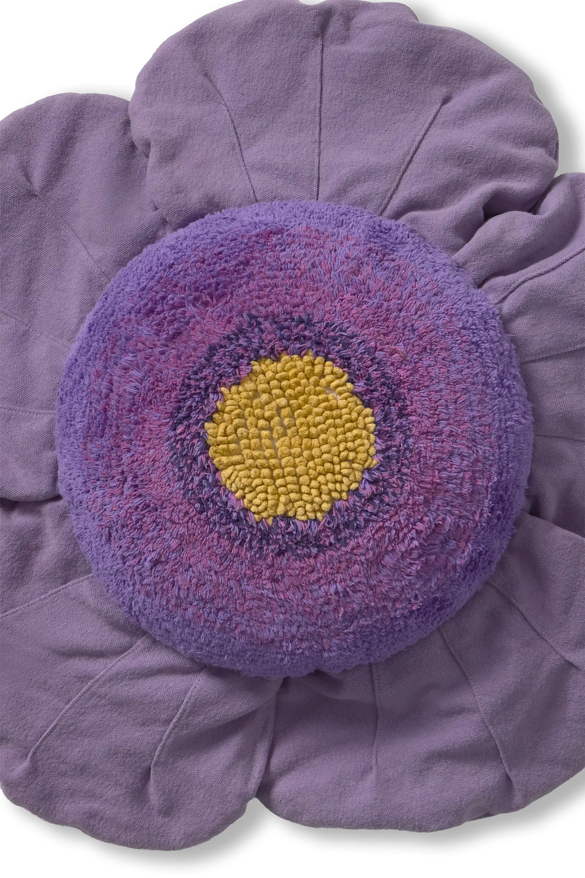 FLOOR CUSHION PURPLE POPPY