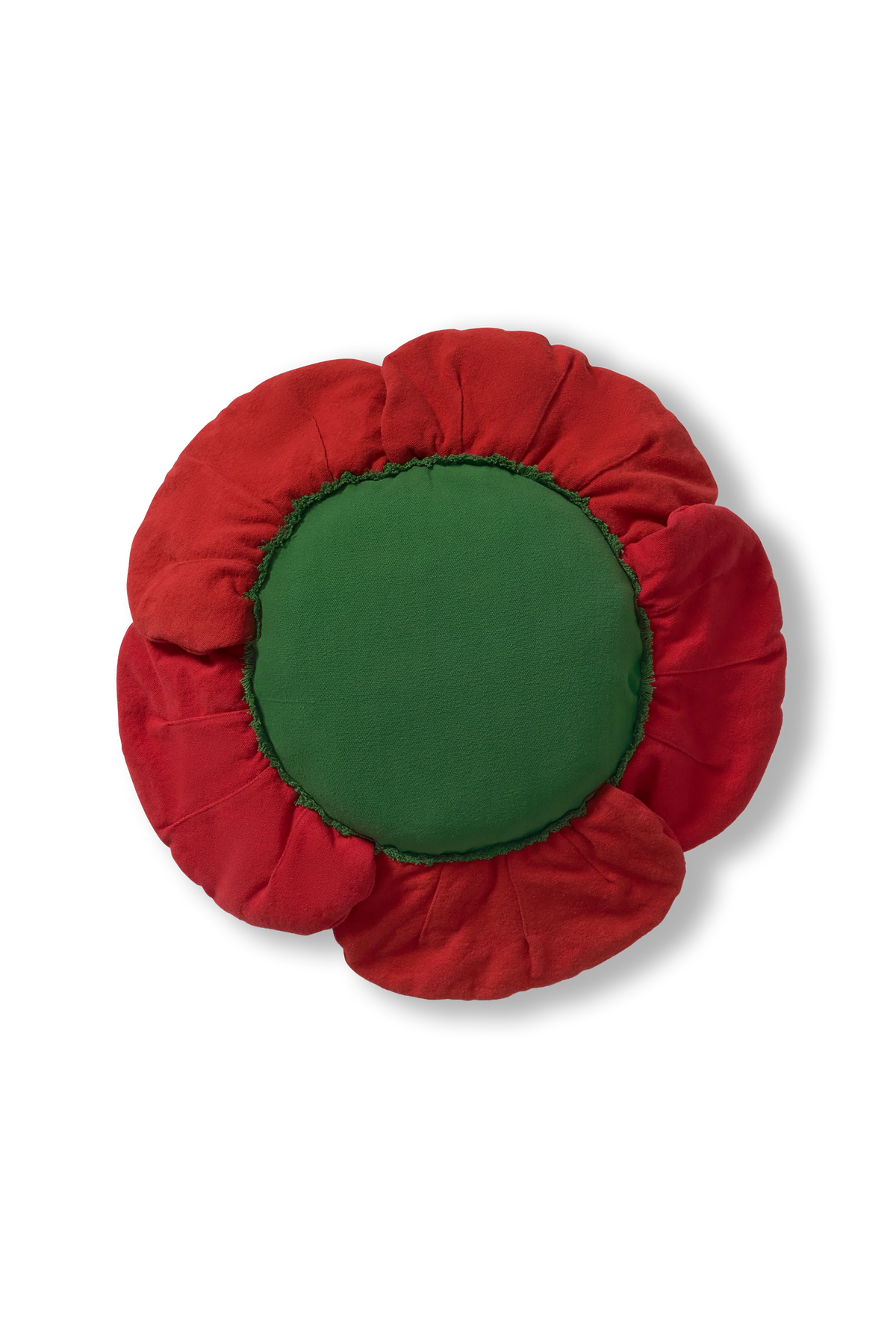 FLOOR CUSHION RED POPPY