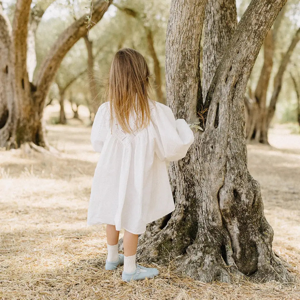 Flora T-strap - Pale Blue