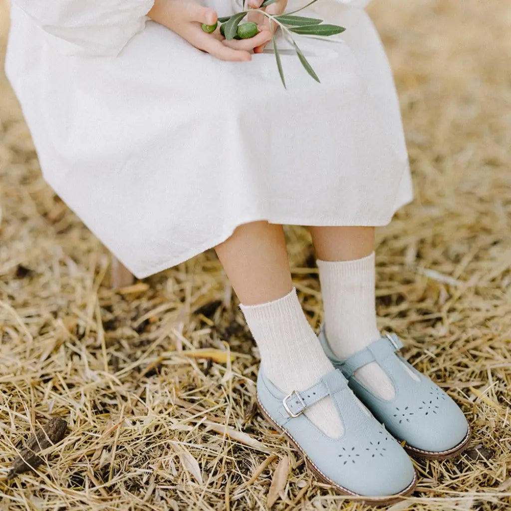 Flora T-strap - Pale Blue