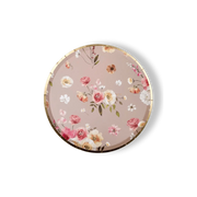 Floral Beige Plate, Small