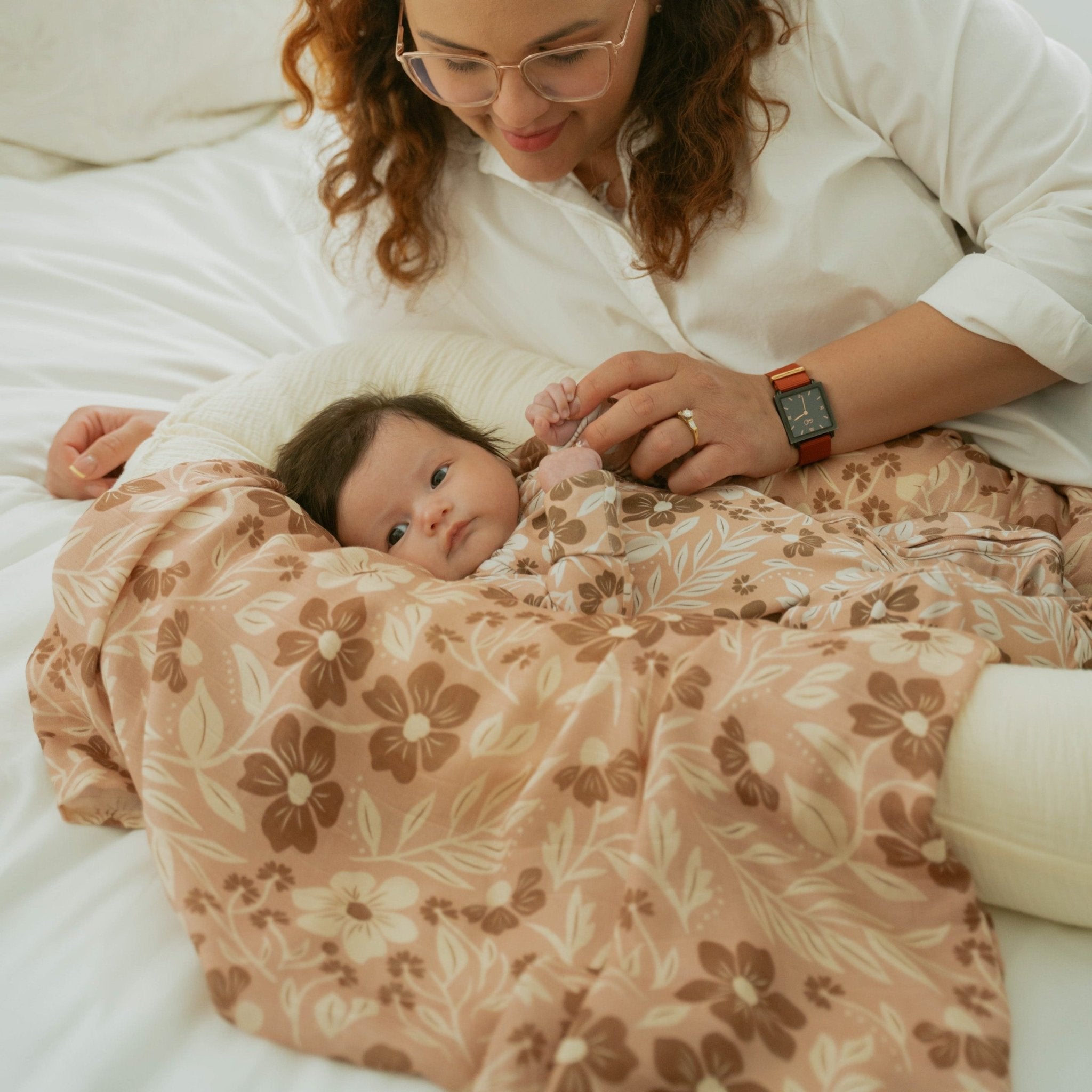 Dust & Petals Muslin Swaddle Blanket