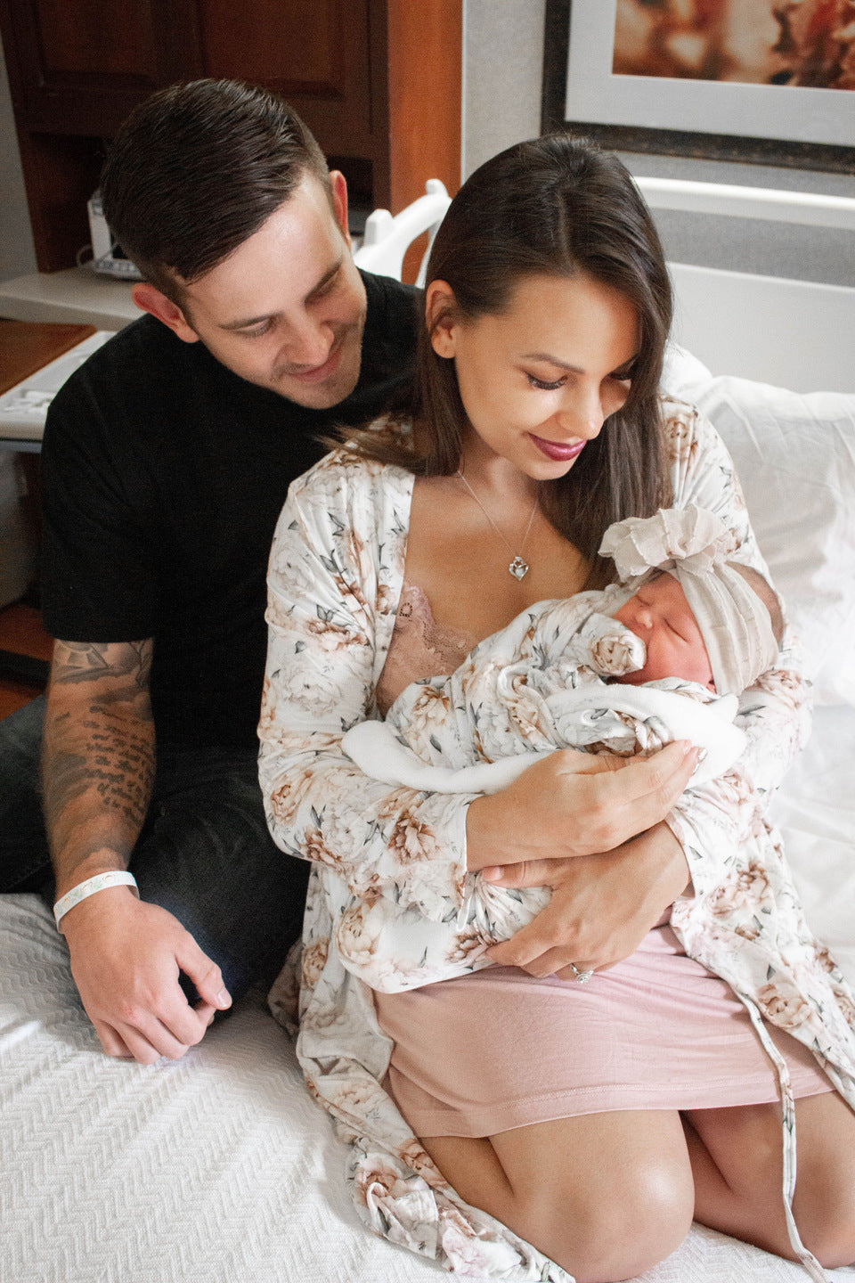 Floral Dreams | Bamboo Knit Mommy Robe