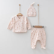 Floral Baby Clothes Set - 3 Pcs