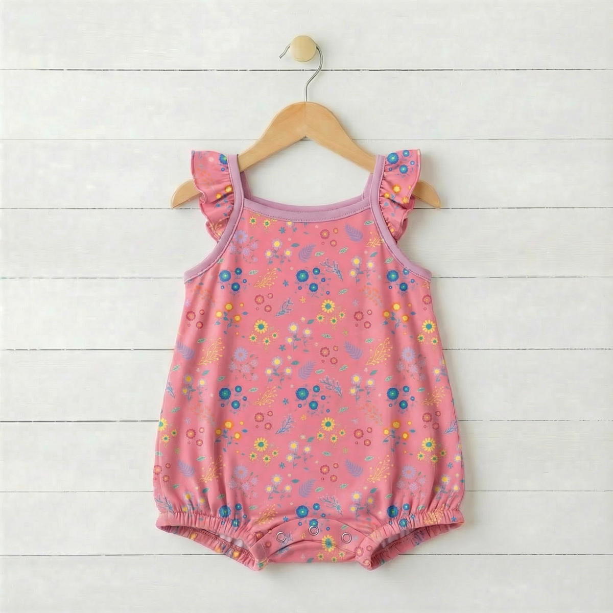 Flower Confetti Bubble Romper