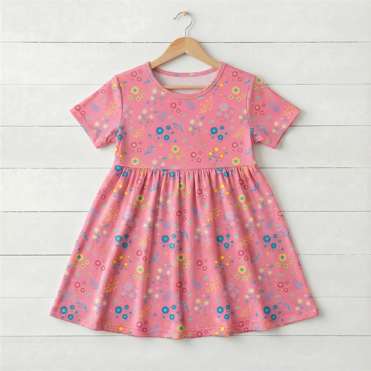 Flower Confetti S/s Dress