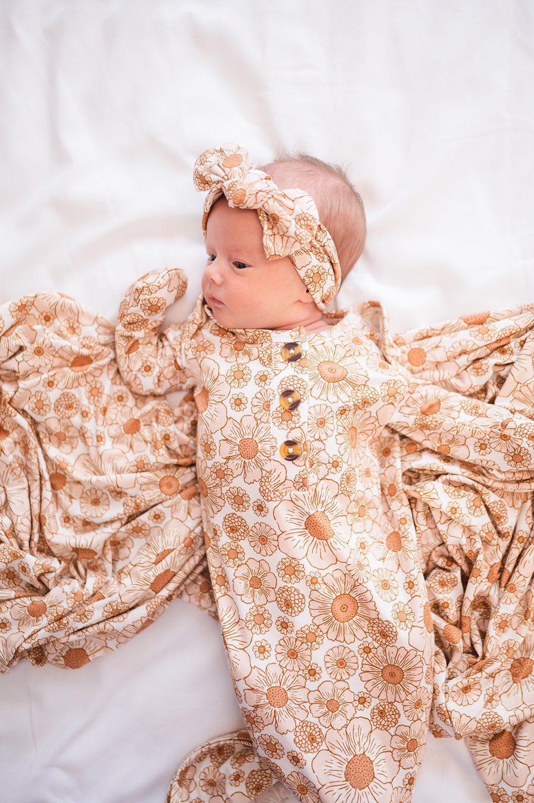 Knotted Headband - Flower Garden