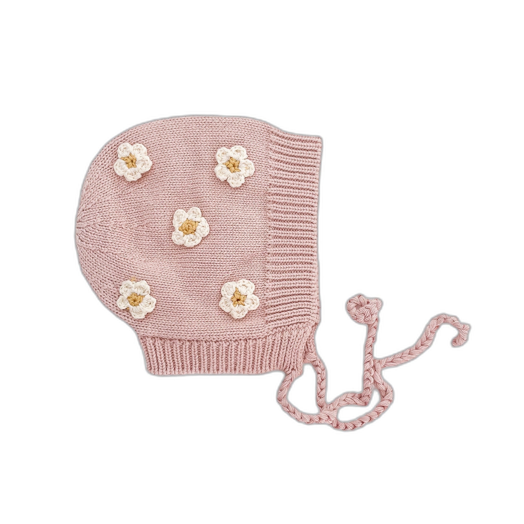 Cotton Flower Bonnet, Blush