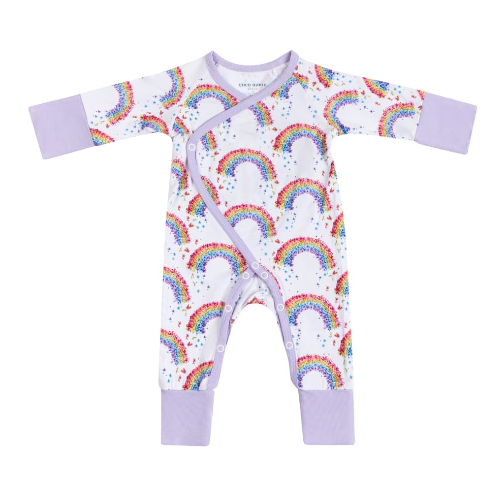 Flower Shower Bamboo Newborn Coverall