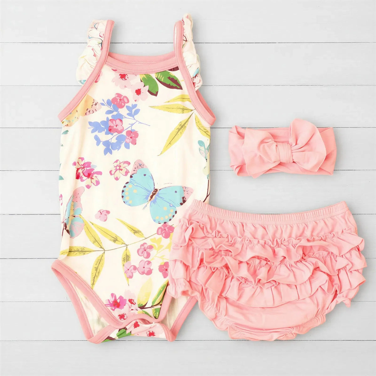 Flutter Babes Ruffle Bloomer Set