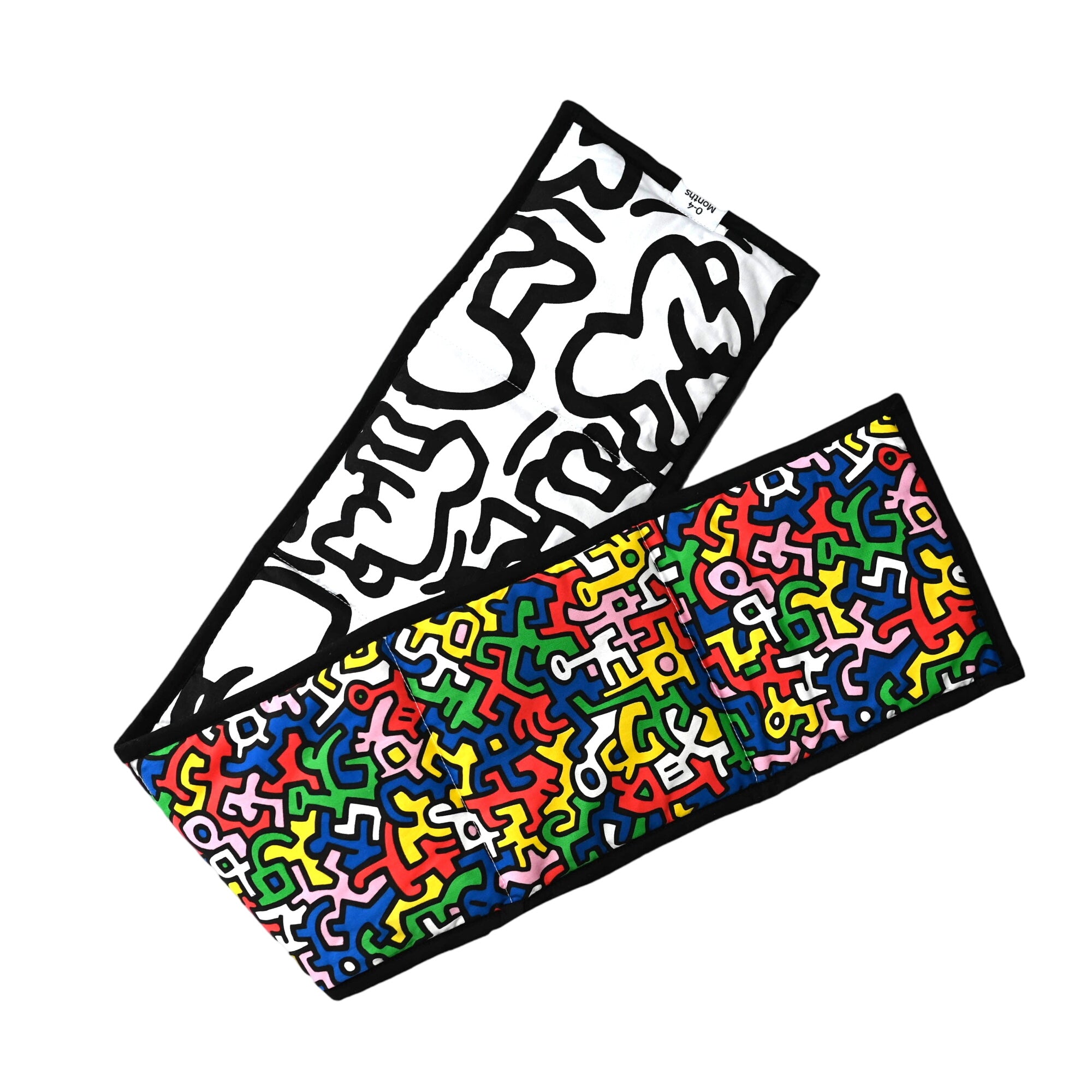 Etta Loves X Keith Haring Sensory Strip - Reversible Newborn To 4 Months / 5+ Months