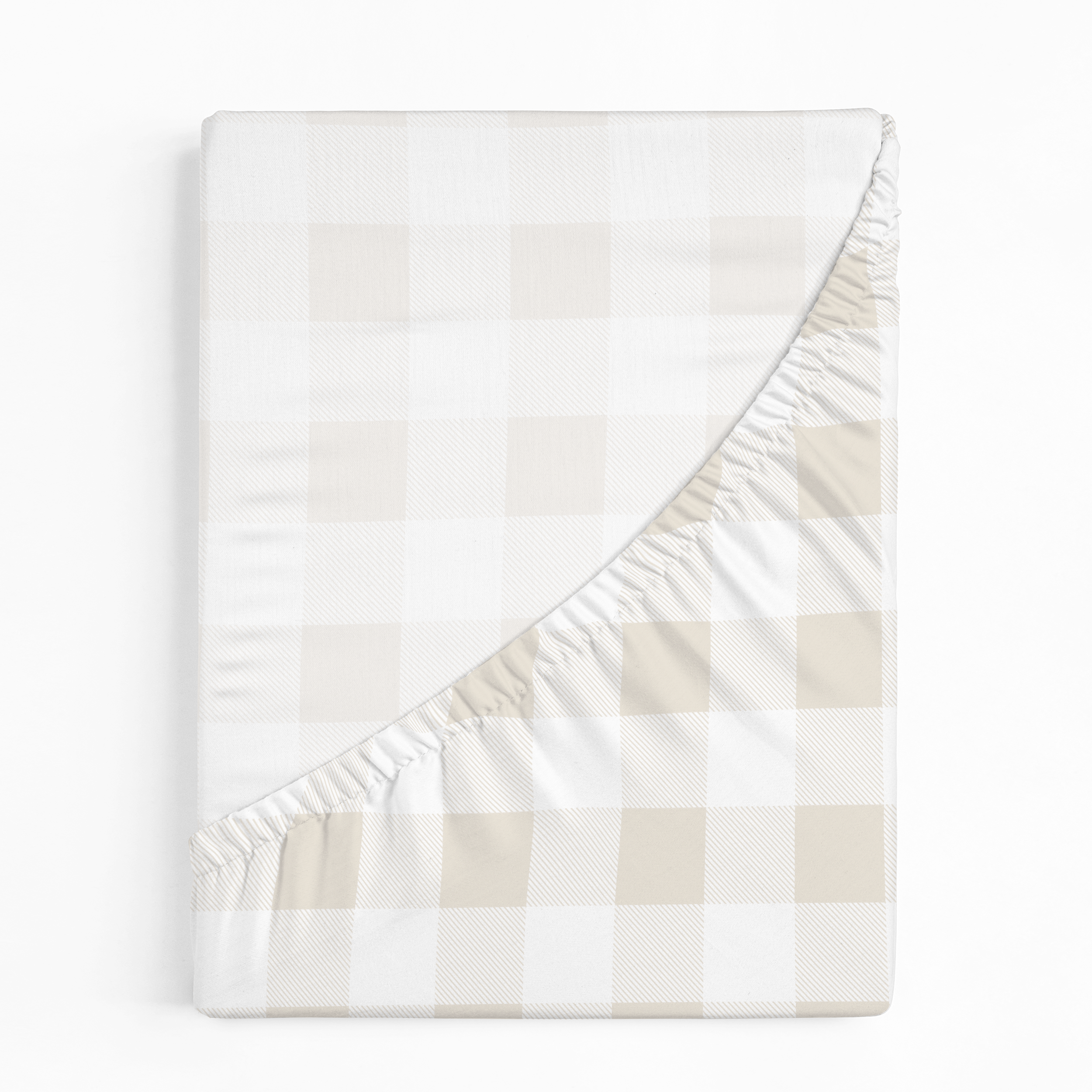 Organic Crib Sheet - Plaid