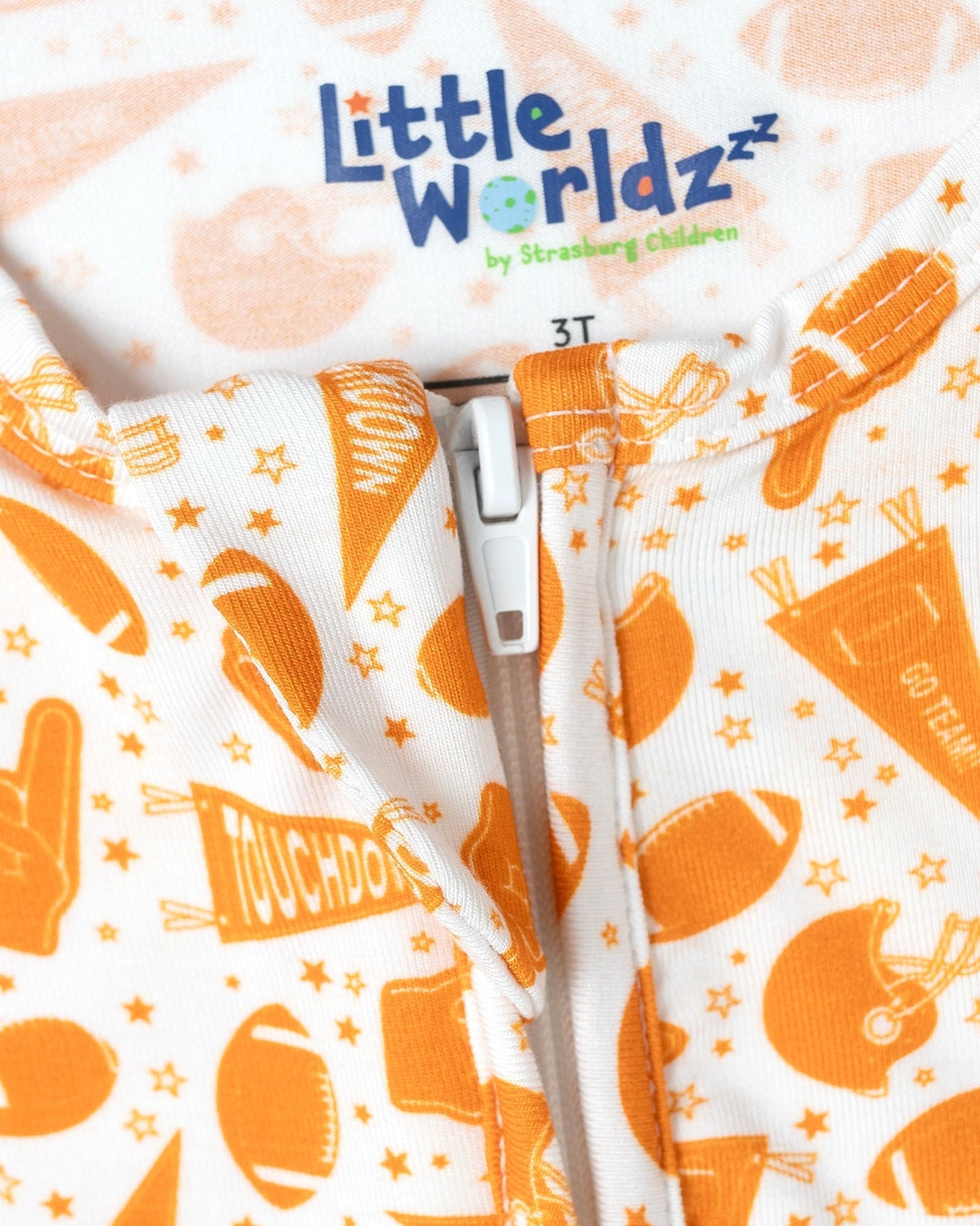 Football Bamboo Baby One-piece