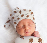 Football Baby Hat – Personalized Infant Sports Headband & Soft Baby Headwear