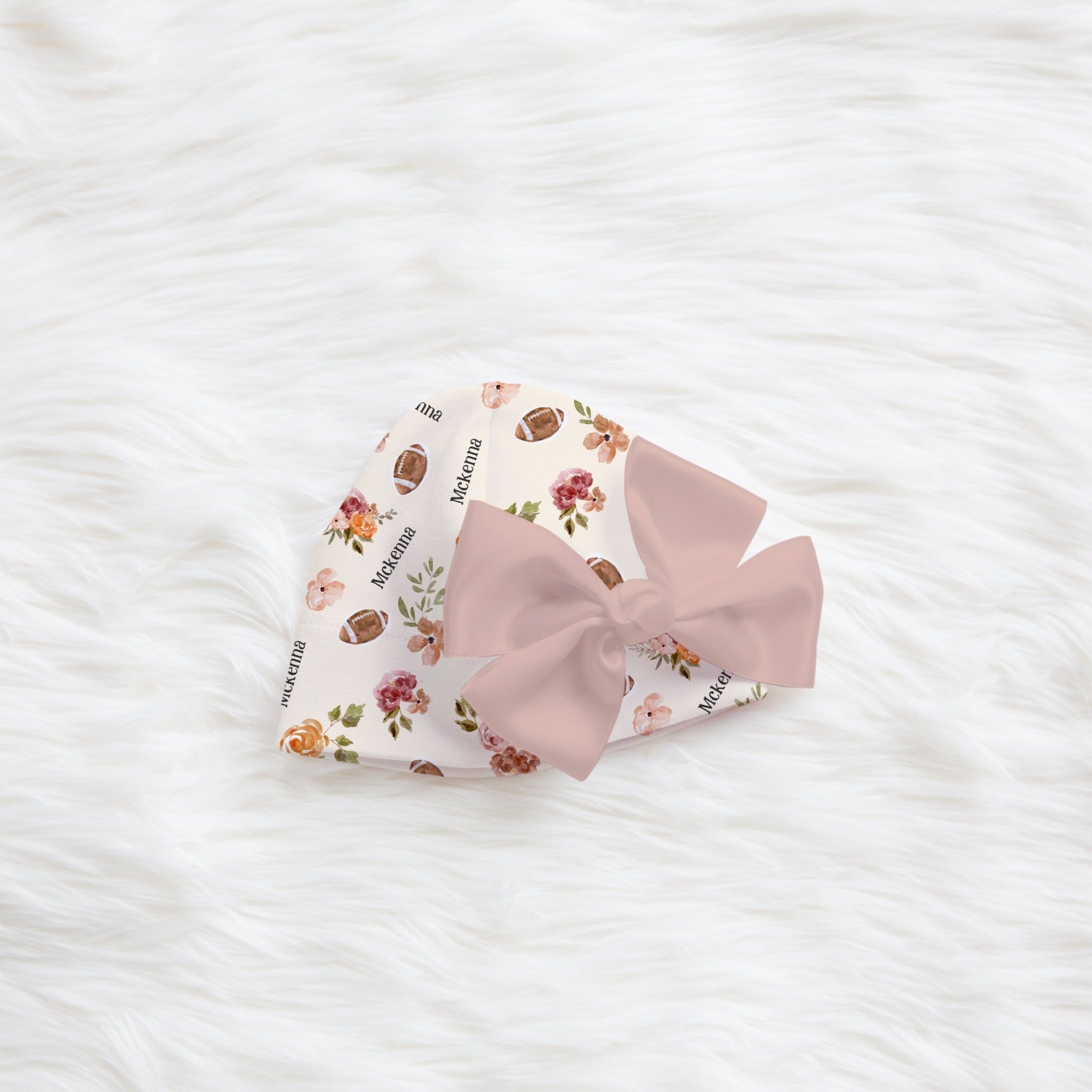 Football Baby Hat – Personalized Infant Sports Headband & Soft Baby Headwear