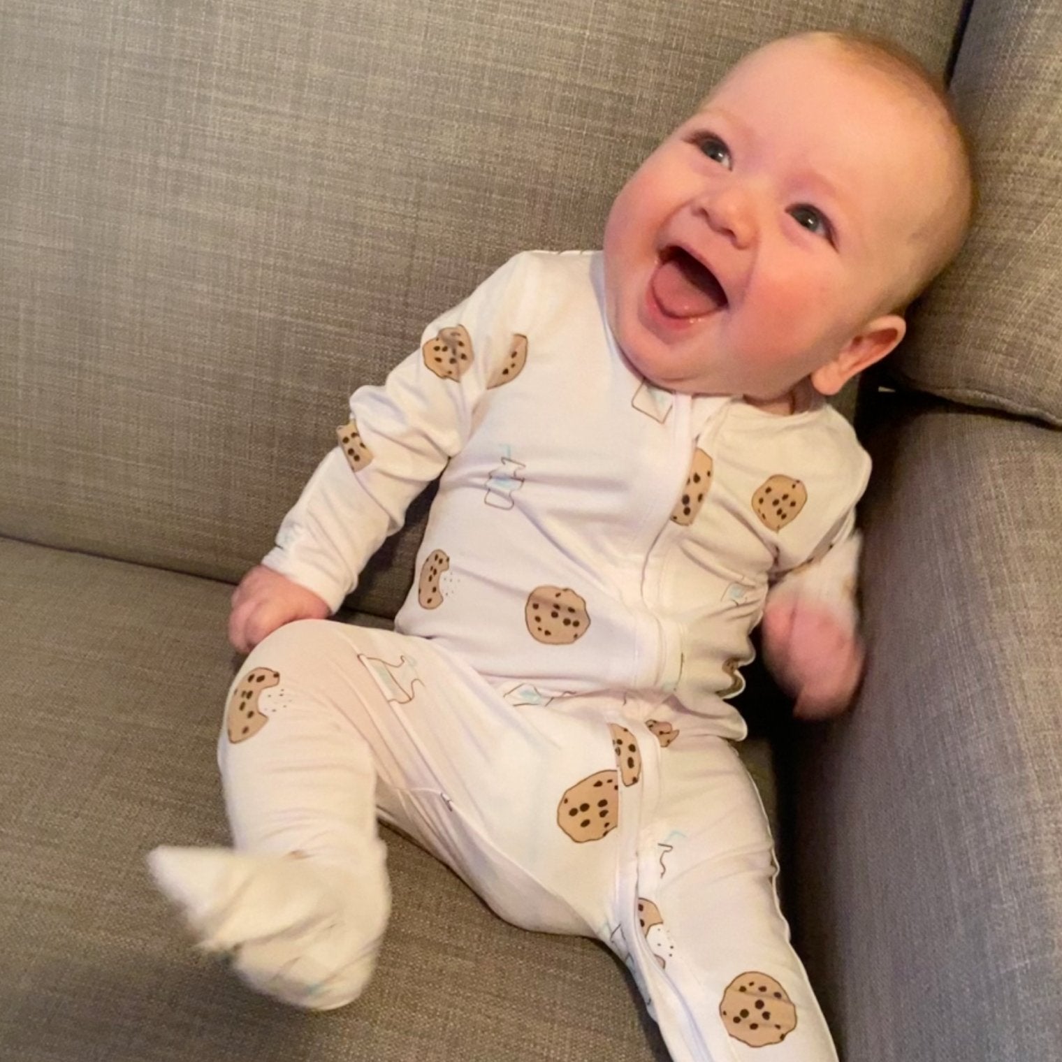 Zippered Footie In Cookie Craze