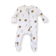 Zippered Footie In Cookie Craze