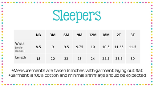 Unisex Footie Sleepers